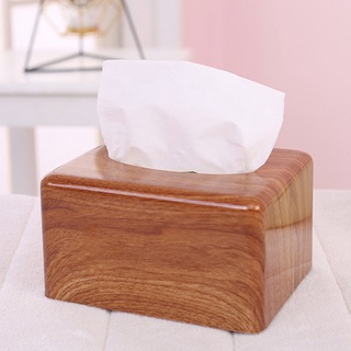 Wood grain thick plastic paper box tissue box Table Living Room restaurant simple rectangular napkin