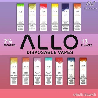 ♦Allo Disposable Vape - 2% (13 Flavors to choose from)