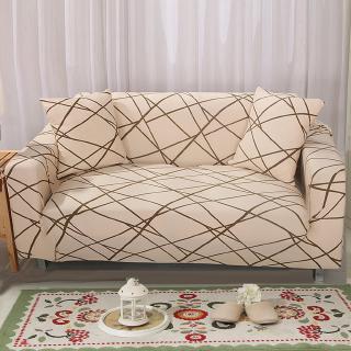 COD 1/2/3/4 Seater Sofa Cover Elastic Printed Furniture Covers FREE Pillowcase Couch Cover Elastic Sofa Cover