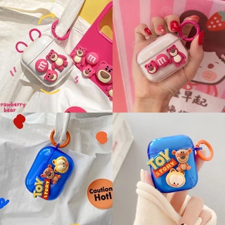 3D Cartoon Airpods Case for Airpods 1/2/pro Bluetooth Wireless Earphone Clear Soft Silicone Protective Cover