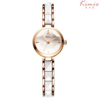 KIMIO Round Luxury Fashion Stainless Steel Quartz Women’s Watch
