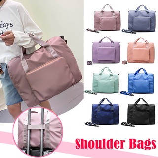 Fashion Unisex Foldable Fitness Bags Travel Luggage Bags Oxford Cloth Waterproof Tote Handbags Women