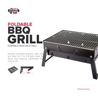 Outdoor Portable Handheld Folding Stainless Steel Charcoal BBQ Grill