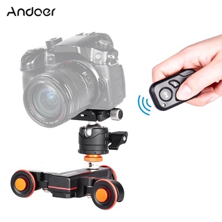 Andoer L4 PRO Motorized Camera Video Dolly with Electric Track Slider Wire-less 3 Speed Adjustable M
