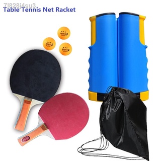 Table Tennis Net Racket Ping Pong Ball Retractable Table Tennis Net Ping Pong Training Set With 2 Ra
