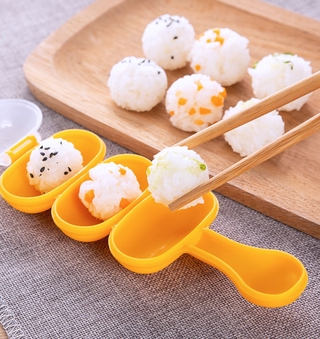 happyTesco1pc rice ball mold children's complementary food tool baby food shaker rice ball maker DIY