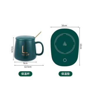 Warm cup thermostat cup hot milk heater heater milk cup warm coaster couple ceramic cup 220v (8)