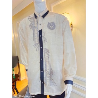 MODERN TAGALOG BARONG FOR MEN WITH EAGLE'S CLUB LOGO (7)