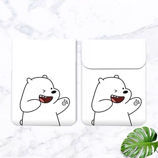 COD Ready stock Cute Bear Laptop Sleeve Bag 15.6/14/13.3/11.6in Notebook MacBook Pouch PC Tablet Protective Case Handbag