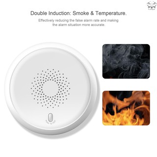 DRAG ZigBee Smoke Sensor Wireless Fire Alarm Automatic Intelligent Household Alarm Sensor White RSH-ZigBee-SS01 (2)