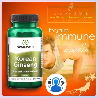 【Available】Swanson Premium Korean Ginseng 500 mg 100