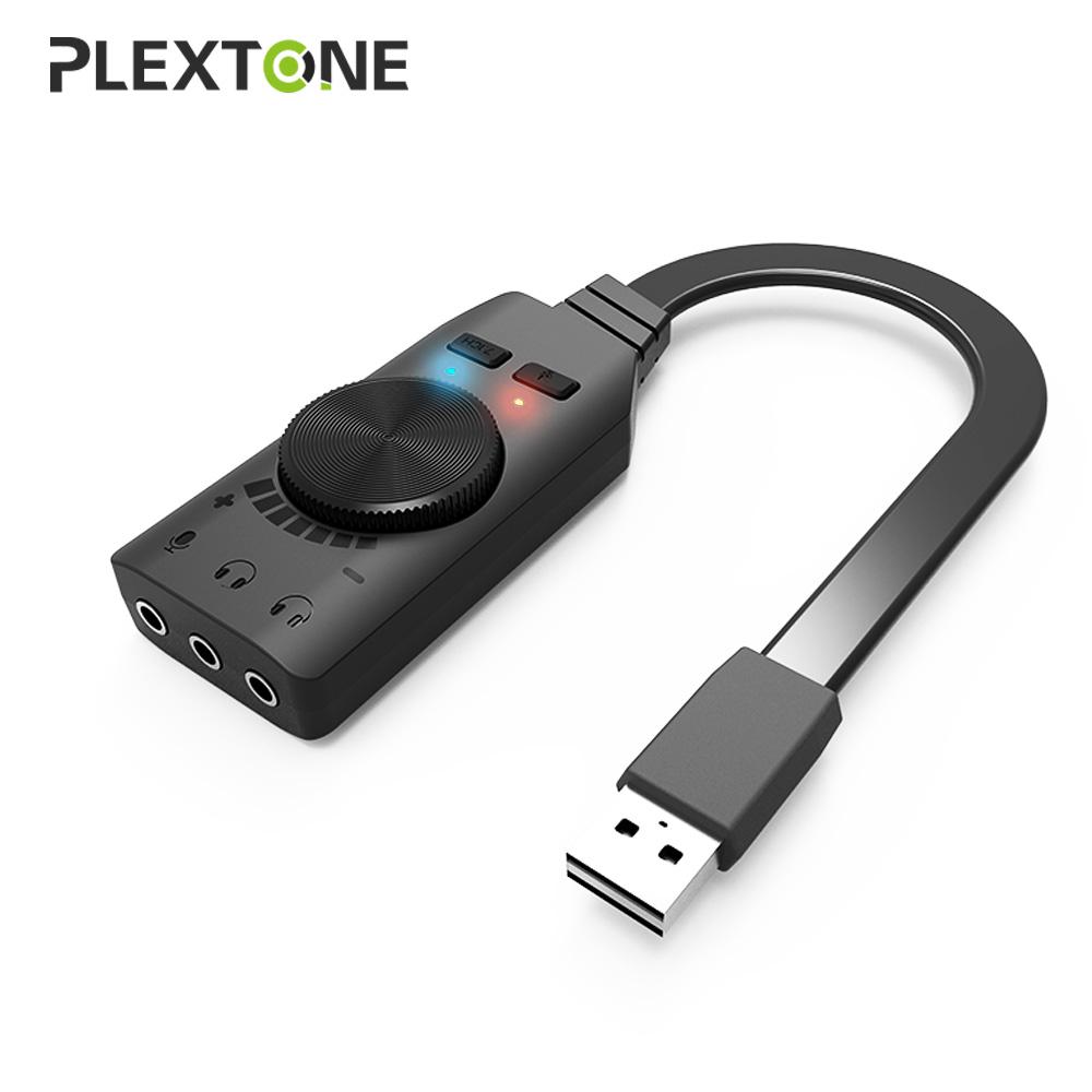 Plextone GS3 External USB Sound Card Adapter for earphone (1)