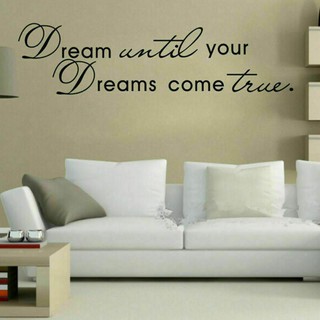 Dream Quotes Vinyl Art Wall Stickers Bedroom Living Room Decals Decor Design