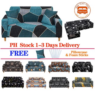 【PH STOCK & COD】 Very good sofa cover 1/2/3/4 Seater L Shape or Regular Shape Sofa Cover Elastic Sofa Cover Set Xiaoxuan Home