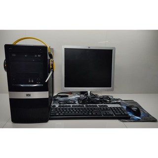 Desktop Homebase Package Intel Core2duo 2.9ghz 4gb memory 250gb hdd 17inch Monitor Lan Cable KBMS