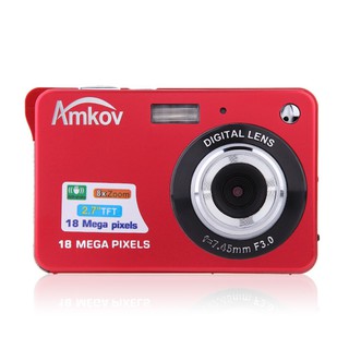 【Local Delivery】HD Digital Camera 18MP 2.7" TFT 8x Zoom Smile Capture Anti-shake Video Camcorder 9XM