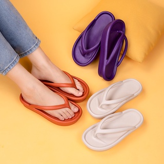 ▬✚﹊Ladies Simple Casual Platform Flip-flops (2)