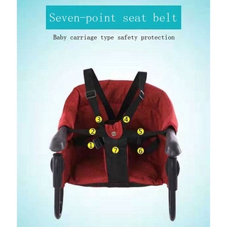 Portable Baby High Chair Foldable Feeding Chair Seat Booster Safety Belt Dining (4)