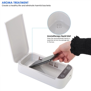 Portable UV Sterilizer Cellphone Sanitizer Disinfection Box for Smartphone Mask Jewelry Key Glasses (9)