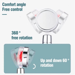 ♀✻[HMF] 304 Turbocharged Shower Head Small Waist Shower Set Hand-held Household One-key Water Stop M