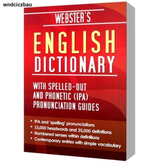 ❄WEBSTER'S ENGLISH DICTIONARY WITH SPELLED-OUT AND PHONETIC (IPA) PRONUNCIATION GUIDES