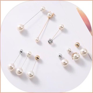 Fashion Jewelry Pearl Safety Pin Brooches Pin per Pieces With Individual Plastic