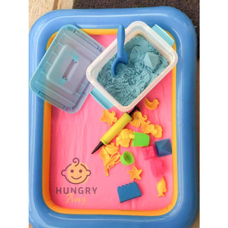 Kinetic Sand play kit (with tools, molders, storage box and inflatable play pad)
