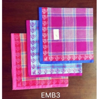 Ladies embroidery handkerchief 12 pcs