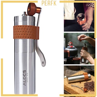 [PERFK] Ceramic Burr Hand Coffee Grinder Kitchen Manual Bean Mills Stainless Steel