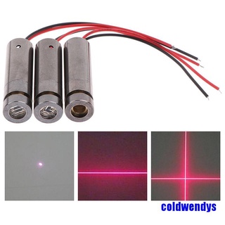 650nm 5mW red point / line / cross laser module head glass lens focusable