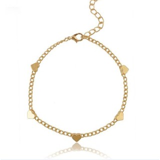 Sexy Gold Chain Anklet Heart Love Bracelet Barefoot Sandal Beach Foot Jewelry