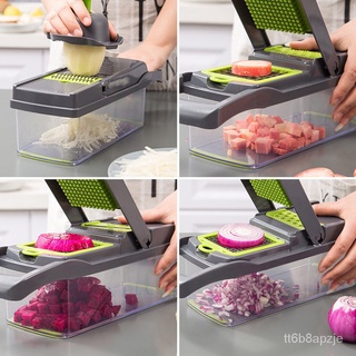 Food Crusher Onion Cutter Vegetable Chopper Potato Salad Slicer Manual Multi Mandolin Garlic Kitchen (6)