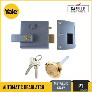 【Happy shopping】 Yale Automatic Deadlatch Double Locking Night Latch Door Lock - P1