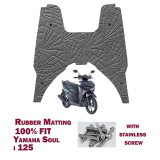 Motorcycles Carpets✇◇Yamaha Soul I 125 Rubber Colored With Stainless Screw