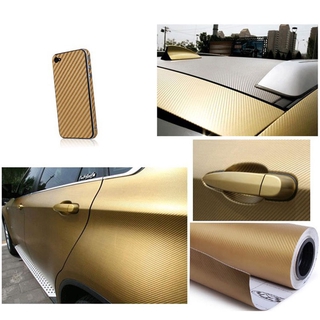 GS 4"x50" 10x127cm 3D Texture CARBON Fiber Wrap Vinyl Decal Car Auto Sticker Sheet