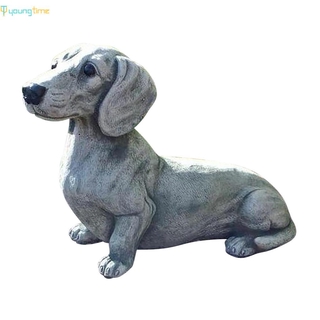 youngtime Dog Statue Garden Resin Decor Dachshund,French Bulldog Statue for Home Decoration youngtime