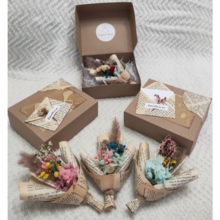 Dried Flower Bouquet with DIY Vintage Inspired Box (Read product description first) (1)