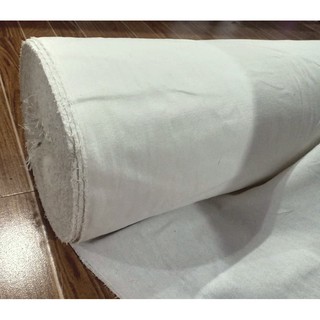 RUSHWIZ Canvas / Katcha Fabric Cloth Plain OFFWHITE NO PRINT High Quality