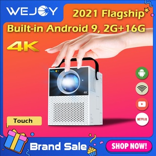 [4 Version] 4K Projector WEJOY Y2 Home projector Touch Optional Battery Android Smart Portable WIFI