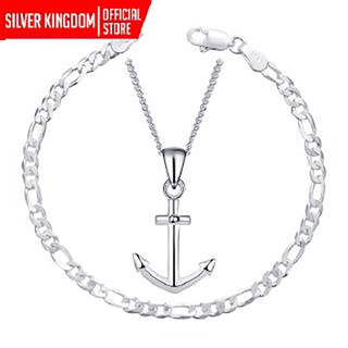 Silver Kingdom Original Italy 92.5 Silver Korean Jewelry Accessory Kid's Set Bracelet and Necklace