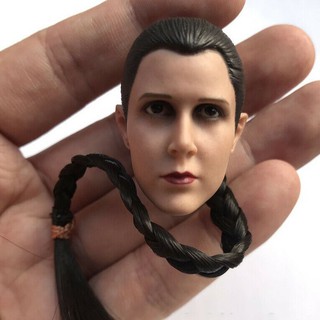 1/6 Female Head Princess Leia Solo Carved Sculpt Young Girl Carving Model