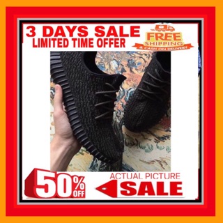 ADIDAS YEEZY BOOST ALL BLACK FOR MEN AND WOMEN (1)