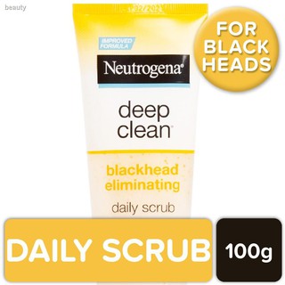 ▦┇Neutrogena Deep Clean Blackhead Eliminating Scrub 100g