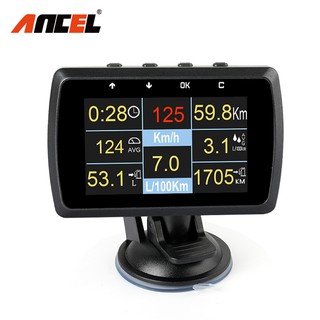 Ancle A501 Car HUD Display Water Temperature Volt Digital Fuel Consumption Car Speed Gauge Scanner