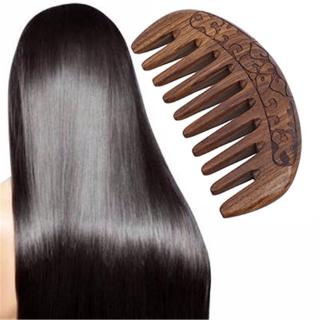 Sandalwood Comb Super Wide Tooth Straight and Curly Hair Massage Wooden Brush Pocket Beard Brushes