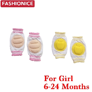Fashionice 2Pcs Knee Pad For Girl 6-24 Months Assorted Randomly Given (1)