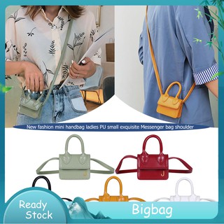 Fashion Mini Shoulder Handbag Women Leather Flap Crossbody Decoration Bag