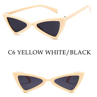 Fashion Triangle Cat Eye Small Sunglasses UV Protection (8)