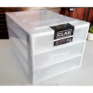 Clas Stackie Loaded 3 Layer Drawer Storage Organizer Fit up to Long Bond Paper, A4 and Legal Size