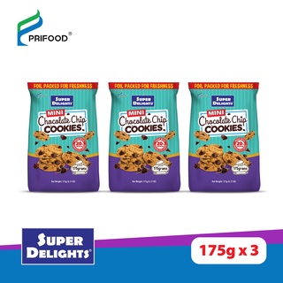 Super Delights Mini Choco Chip Cookies 175g (Bundle of 3)